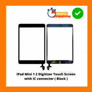 iPad Mini 1 2 Digitizer Touch Screen with IC connecter ( Black )