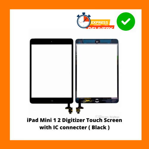 iPad Mini 1 2 Digitizer Touch Screen with IC connecter ( Black )
