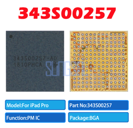 1pcs/lot 100% Original 343S00257-A0 For iPad Pro 12.9 Main Power Supply Chip PMIC PM IC PMU 343S00257